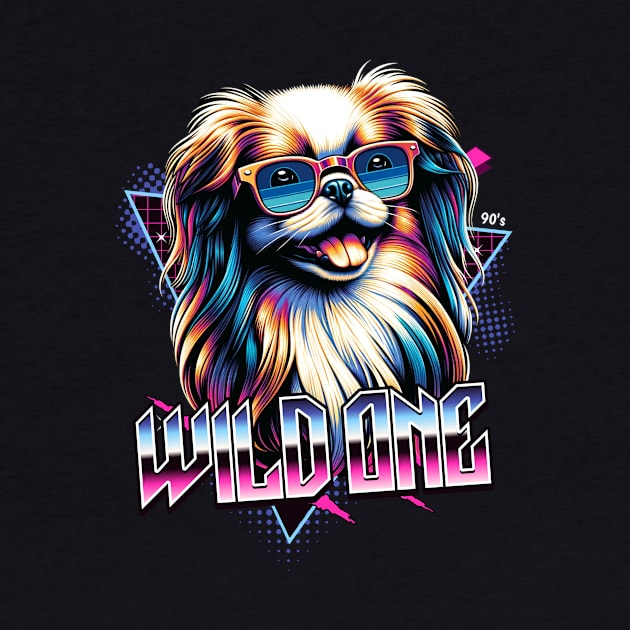 Wild One Japanese Chin Dog by Miami Neon Designs